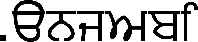 Punjabi font for word